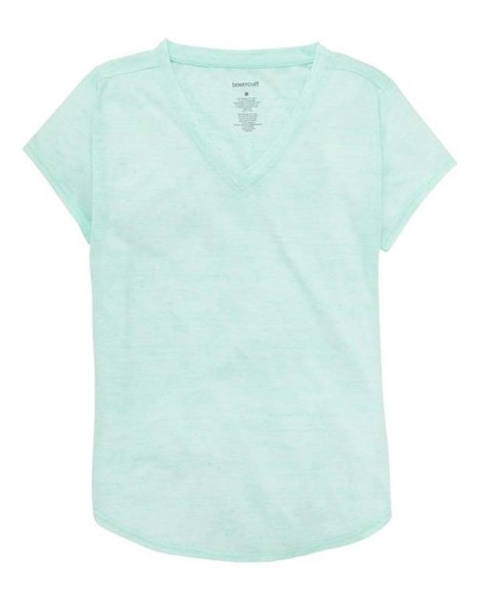 Boxercraft - Girls' Snow Heather V-Neck T-Shirt - YT34