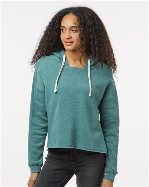 MV Sport - Women's Angel Fleece Crop Hooded Sweatshirt - W23101