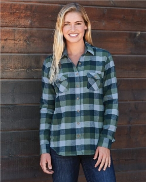 Weatherproof - Women's Vintage Brushed Flannel Long Sleeve Shirt - W164761