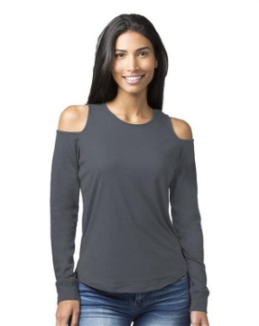 Boxercraft - Women's Cold Shoulder Long Sleeve T-Shirt - T31