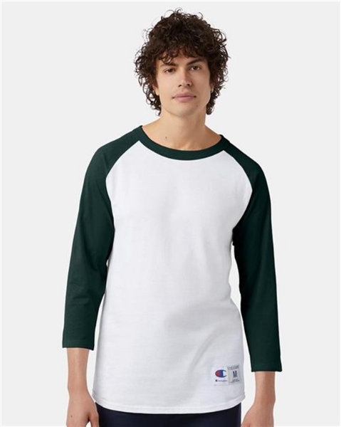 Champion - Three-Quarter Raglan Sleeve Baseball T-Shirt - T137