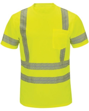 Red Kap - High Visibility Short Sleeve T-Shirt - Tall Sizes - SVY4T