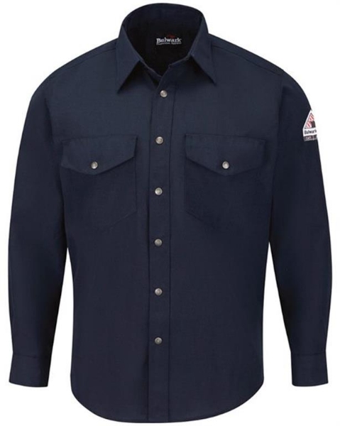 Bulwark - Snap-Front Uniform Shirt - Nomex® IIIA - 4.5 oz. - Tall Sizes - SNS2T