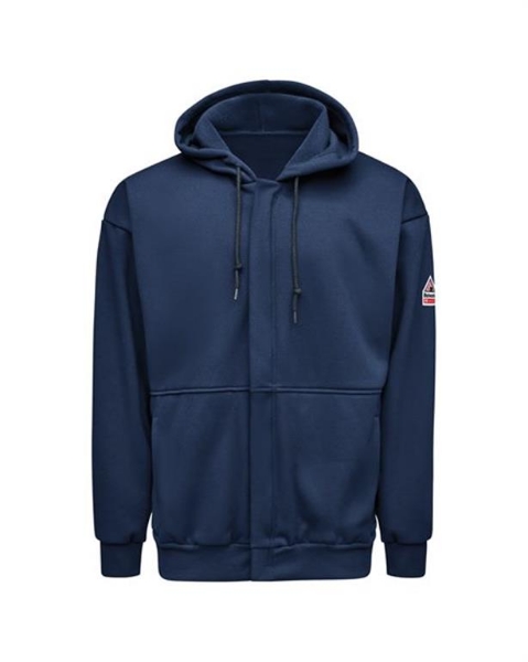 Bulwark - Full-Zip Fleece Hooded Sweatshirt - Tall Sizes - SMZ8T