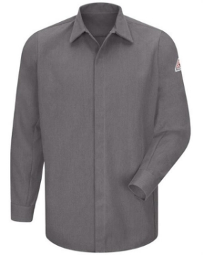 Bulwark - Concealed-Gripper Pocketless Long Sleeve Shirt - CoolTouch® 2 - SMS2