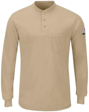 Bulwark - Long Sleeve Henley - Tall Sizes - SML8T