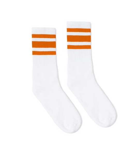 SOCCO - USA-Made Striped Crew Socks - SC100