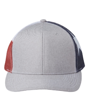 Heather Grey/ Texas Flag