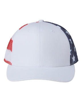 White/ USA Flag