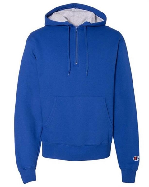 Champion - Cotton Max Hooded Quarter-Zip Sweatshirt - S185