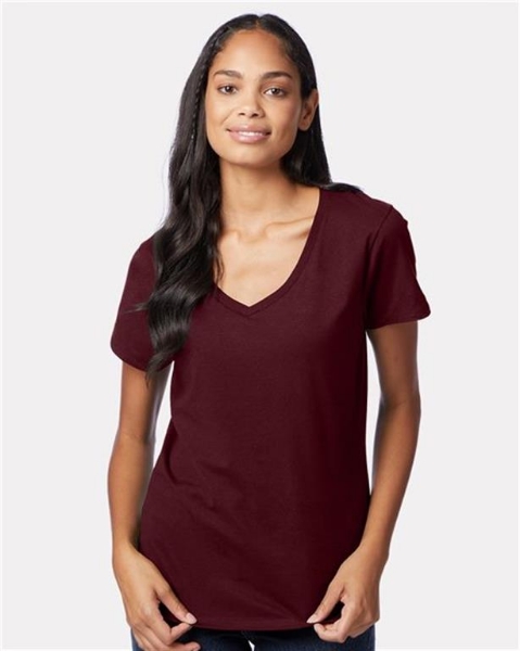 Hanes - Perfect-T Women’s V-Neck T-Shirt - S04V