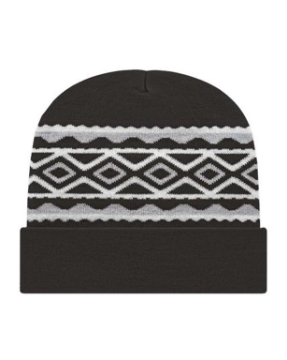 CAP AMERICA - USA- Made Diamond Cuffed Beanie - RKD12