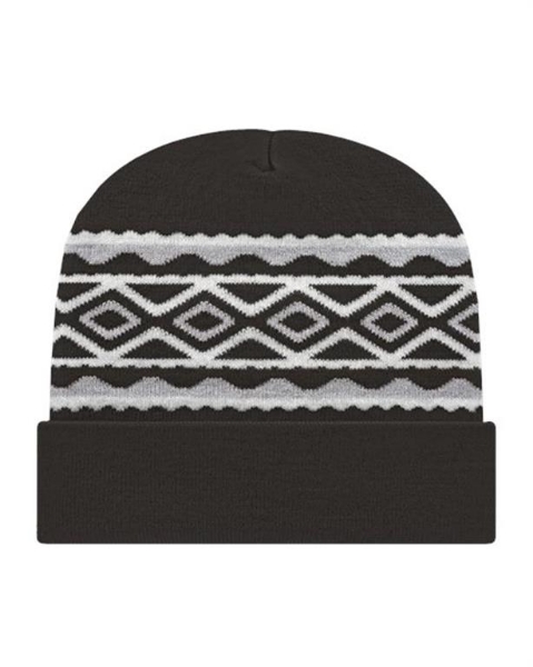 CAP AMERICA - USA- Made Diamond Cuffed Beanie - RKD12