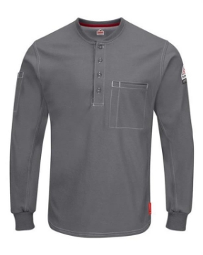 Bulwark - iQ Series® Plus Long Sleeve Henley - Tall Sizes - QT40T