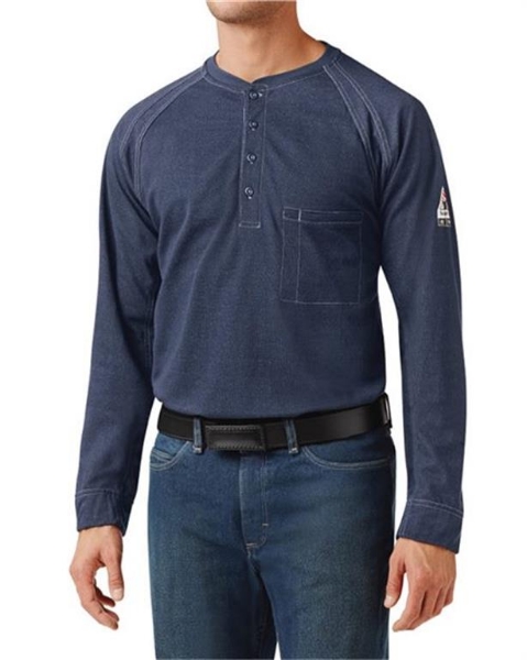 Bulwark - Long Sleeve Henley - Tall Sizes - QT20T