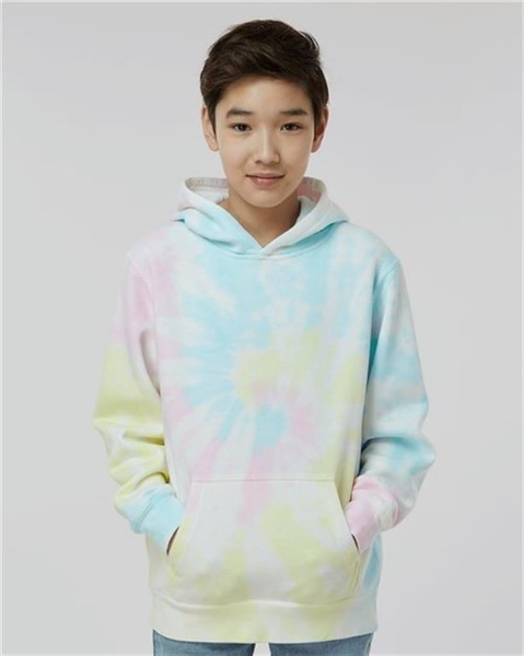 Independent Trading Co. - Youth Midweight Tie-Dyed Hooded Sweatshirt - PRM1500TD