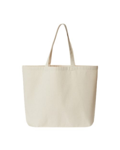 OAD - Jumbo Recycled Midweight Gusseted Canvas Tote - OAD108R