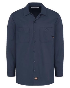 Dickies - Industrial Cotton Long Sleeve Work Shirt - Tall Sizes - L307T