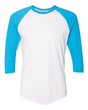 White/ Neon Heather Blue