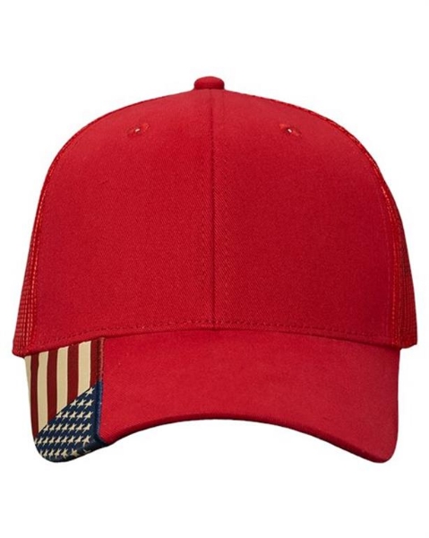 Kati - USA Flag Mesh Cap - AM350M