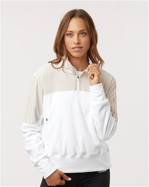 Adidas - Women's Fleece Quarter-Zip Pullover - A601