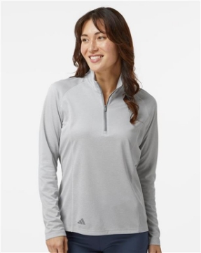 Adidas - Women's Space Dyed Quarter-Zip Pullover - A594