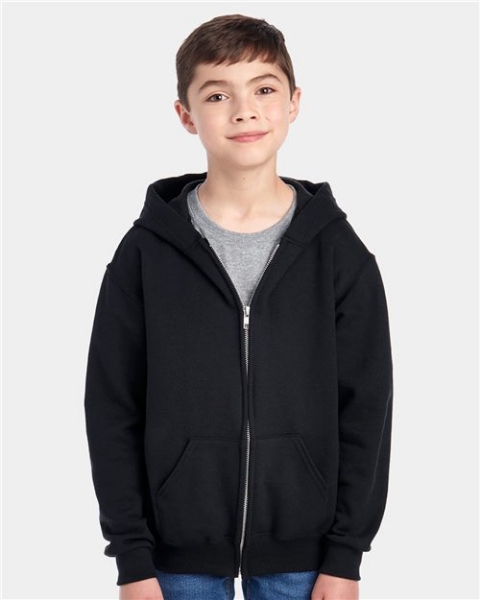 JERZEES - NuBlend® Youth Full-Zip Hooded Sweatshirt - 993BR