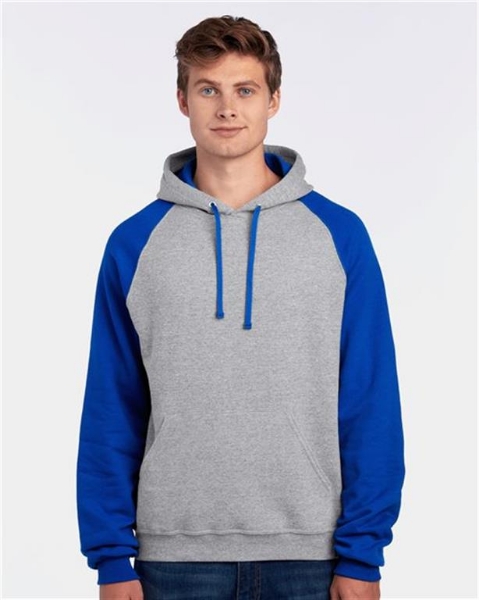 JERZEES - Nublend® Colorblocked Raglan Hooded Sweatshirt - 96CR