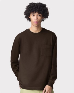 American Apparel - Super Heavyweight Long Sleeve Pocket Tee - 9410