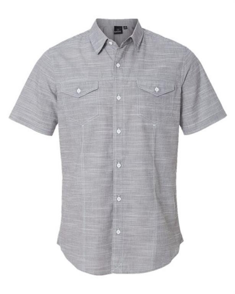 Burnside - Textured Solid Short Sleeve Shirt - 9247