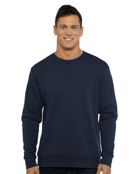 Next Level - Santa Barbara Pocket Crewneck Sweatshirt - 9001