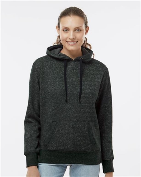 J. America - Women’s Glitter French Terry Hooded Sweatshirt - 8860