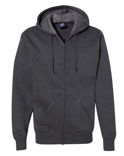 J. America - Premium Full-Zip Hooded Sweatshirt - 8821