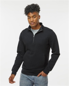 J. America - Heavyweight Fleece Quarter-Zip Sweatshirt - 8717