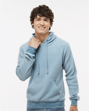 J. America - Flip Side Fleece Hooded Sweatshirt - 8709