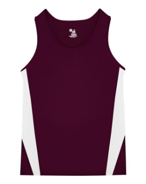 Maroon/ White