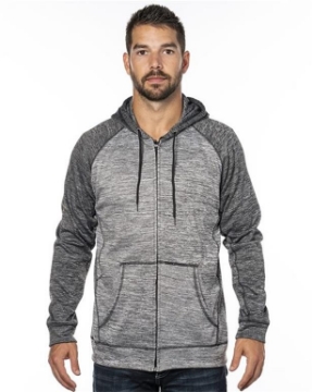 Burnside - Performance Raglan Full-Zip Sweatshirt - 8660