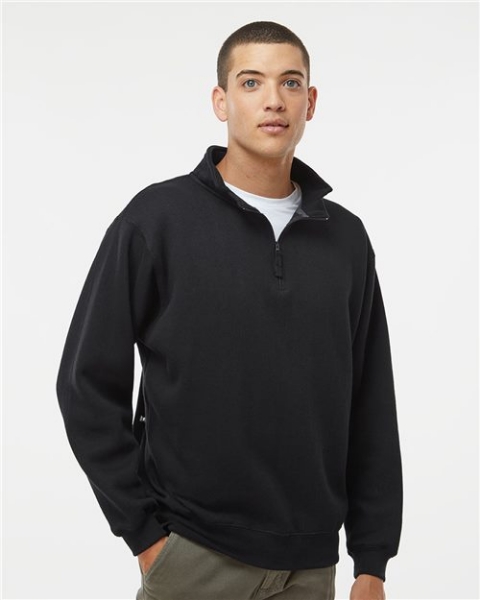 J. America - Heavyweight Fleece Quarter-Zip Sweatshirt - 8634