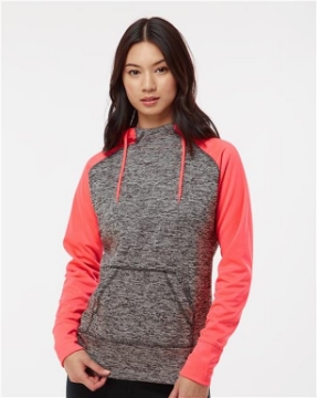 J. America - Women’s Colorblocked Cosmic Fleece Hooded Sweatshirt - 8618