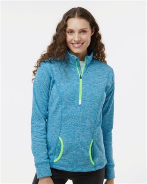 J. America - Women's Cosmic Fleece Quarter-Zip Pullover - 8617