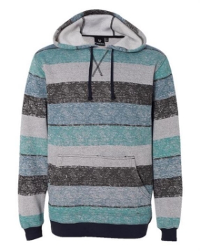 Burnside - Printed Stripes Fleece Sweatshirt - 8603