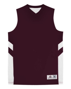 Maroon/ White