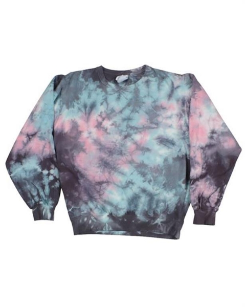 Dyenomite - Premium Tie-Dyed Crewneck Sweatshirt - 845VR