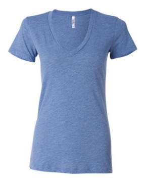 BELLA + CANVAS - Women’s Triblend Deep V-Neck Tee - 8435