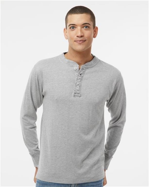 J. America - Vintage Brushed Jersey Henley - 8244