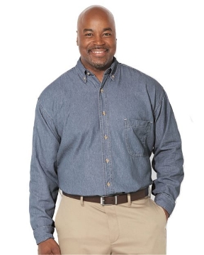 Sierra Pacific - Denim Long Sleeves Shirt Tall Sizes - 7211