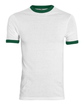 White/ Dark Green