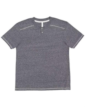 LAT - Harborside Mélange Jersey Henley - 6992