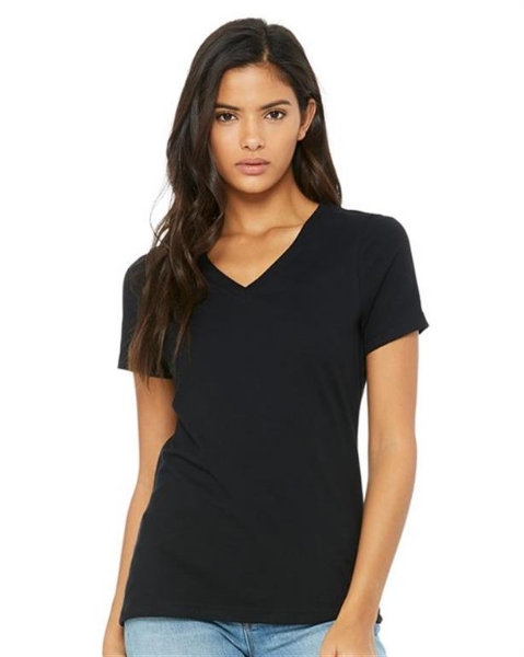 BELLA + CANVAS - Women’s Relaxed Jersey V-Neck Tee - 6405