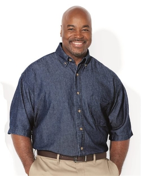 Sierra Pacific - Denim Short Sleeve Shirt Tall Sizes - 6211